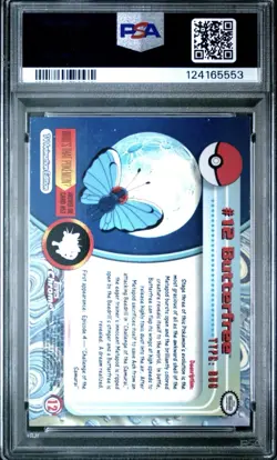 2000 TOPPS CHROME POKEMON T.V. #12 BUTTERFREE PSA 10 - Image 2