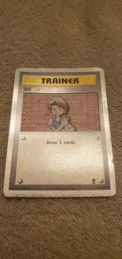 Pokemon TCG Vintage 2002 Trainer Bill Reverse Holo Legendary MP-HP+ 108/110 - Image 4