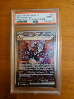 Pokemon Scarlet & Violet Paldean Fates Holo Charizard EX 234/091 PSA 10 - Image 1