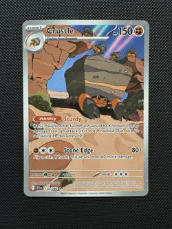 Pokemon TCG Crustle 130/086 Scarlet & Violet Black Bolt Illustration Rare NM - Image 1