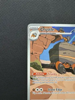Pokemon TCG Crustle 130/086 Scarlet & Violet Black Bolt Illustration Rare NM - Image 5