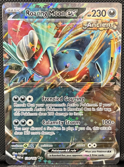 Roaring Moon EX 124/182 Rare Holo - Sv04 - Paradox Rift - NM - Pokemon TCG - Image 1