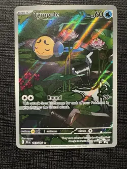 Pokemon TCG Tympole 103/086 Scarlet & Violet Black Bolt Illustration Rare NM - Image 1