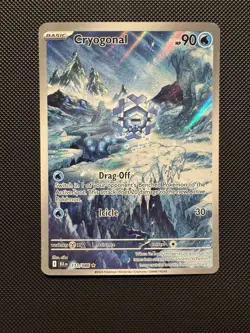 Pokemon TCG Cryogonal 111/086 Scarlet & Violet Black Bolt Illustration Rare NM - Image 1