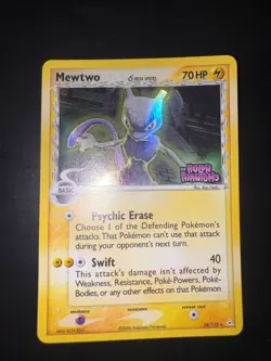 Pokemon 2006 Mewtwo Delta Species Holon Phantoms Reverse Holo/Foil #24/110 GOOD - Image 2
