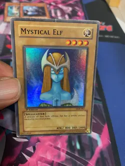 YUGIOH - MYSTICAL ELF - SUPER RARE - 1ST ED - LOB - HP/MP - Image 1