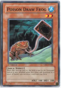 Yugioh - Poison Draw Frog CRV-EN028 1st Edition - Cybernetic Revolution - Image 1