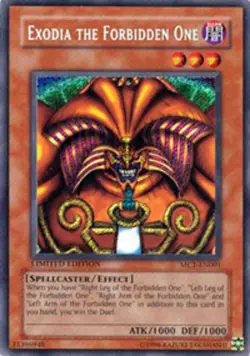 Lightly Played, English Yu Gi Oh Exodia the Forbidden One - MC1-EN001 - Secret R - Image 1