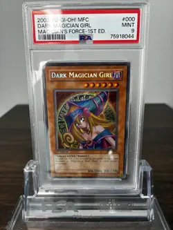 Yu-Gi-Oh! Dark Magician Girl Magician's Force 1st Edition Secret MFC-000 PSA 9 - Image 2