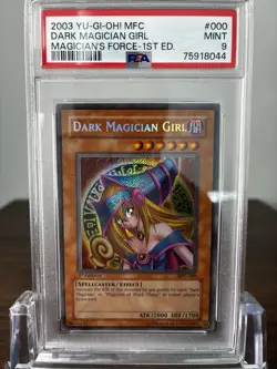 Yu-Gi-Oh! Dark Magician Girl Magician's Force 1st Edition Secret MFC-000 PSA 9 - Image 5