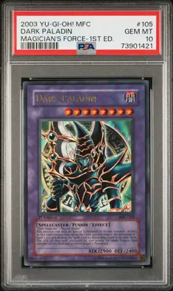 PSA 10 - Dark Paladin MFC-105 Ultra Rare 1st Ed. Yugioh - Image 1
