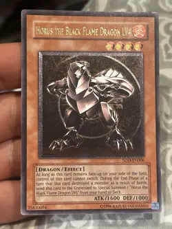 Yugioh! Horus the Black Flame Dragon LV4 Ultimate 1st ED - Image 1