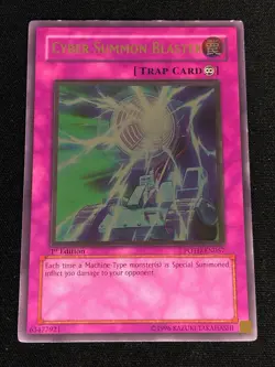 YUGIOH CYBER SUMMON BLASTER POTD-EN057 1ST ULTIMATE (MP) - Image 1