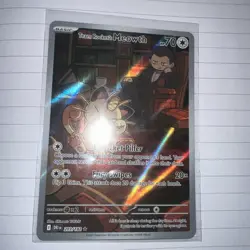 Team Rockets Meowth 203/182 SV10 Destined Rivals Illustrated Card Mint Condition - Image 1
