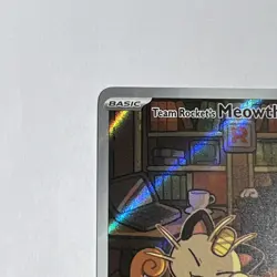 Team Rockets Meowth 203/182 SV10 Destined Rivals Illustrated Card NM - Image 2