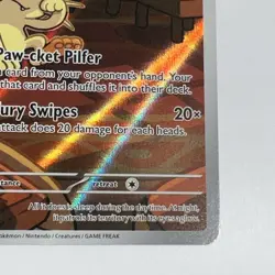 Team Rockets Meowth 203/182 SV10 Destined Rivals Illustrated Card NM - Image 5