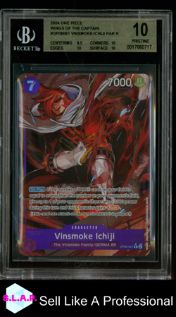 VINSMOKE ICHIJI PAR R 2024 ONE PIECE WINGS OF THE CAPTAIN OP06061 BGS 10 - Image 1