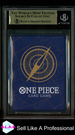 DRACULE MIHAWK PLACE UP/1 2022 ONE PIECE ROMANCE DAWN PRE ERRATA OP01070 BGS 10 - Image 2