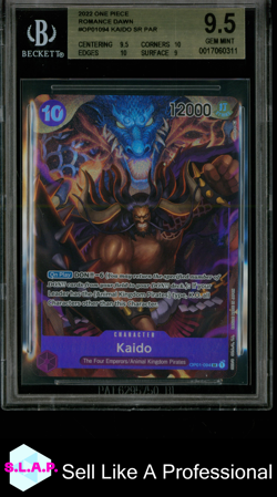 KAIDO SR PAR 2022 ONE PIECE ROMANCE DAWN PRE ERRATA OP01094 BGS 9.5 - Image 1