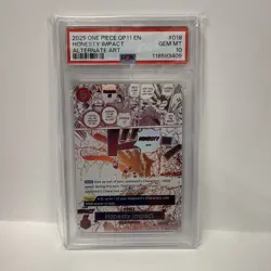 2025 ONE PIECE Honesty Impact OP11-018 Event Manga ENGLISH PSA 10 - Image 1