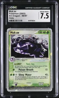 MUK #96/97 2003 EX DRAGON EX-HOLO E Reader Vintage TCG Pokemon Card CGC 7.5 NM+ - Image 1