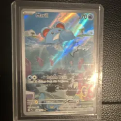 POKEMON TCG MARILL 204/193 SV02 PALDEA EVOLVED ILLUSTRATION RARE HOLO BASIC - Image 1