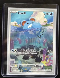 Pokemon TCG Marill Paldea Evolved Holo 204/193 Illustration Rare - Image 1