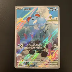 Pokemon TCG Marill Illustration Rare Holo Card 204/193 Paldea Evolved - Image 1
