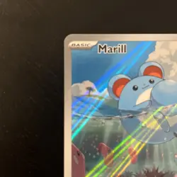 Pokemon TCG Marill Illustration Rare Holo Card 204/193 Paldea Evolved - Image 2