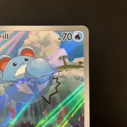 Pokemon TCG Marill Illustration Rare Holo Card 204/193 Paldea Evolved - Image 3