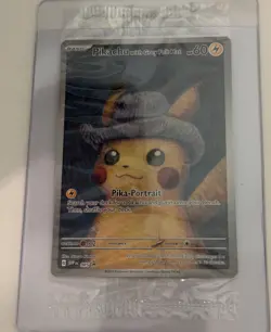 Pokemon TCG Pikachu With Grey Felt Hat 085 Promo Van Gogh Sealed Card - Image 1