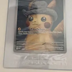Pokemon TCG Pikachu With Grey Felt Hat 085 Promo Van Gogh Sealed Card - Image 3