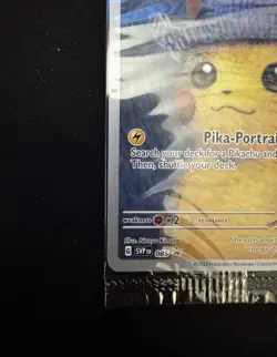 Pokemon 2023 Van Gogh Pikachu with Grey Felt Hat Promo Card - Sealed - Image 5