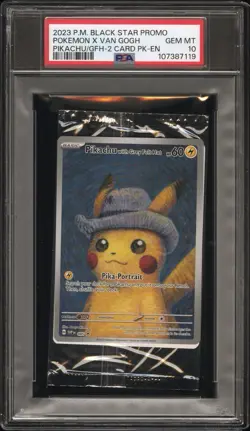 Pokemon Van Gogh Pikachu With Grey Felt Hat 085 Sealed Promo PSA 10 Gem Mint - Image 1