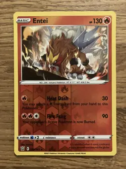 Pokemon Card Entei Battle Styles Reverse Holo Rare 020/163 Near Mint - Image 2