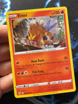 Entei 020/163 - Holo Rare - Battle Styles - NM/M - Pokemon Card - Image 2