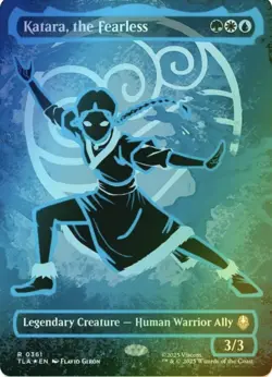 Katara, the Fearless (Borderless) (Neon Ink Foil) [Avatar: The Last Airbender] - Image 1