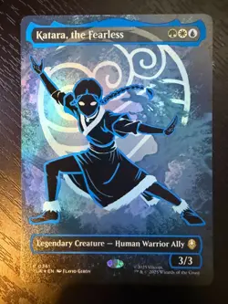 Katara, the Fearless (Borderless) (Neon Ink Foil) Avatar: The Last Airbender... - Image 1