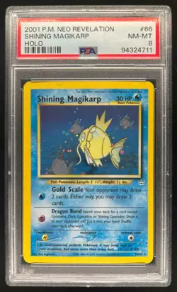2001 Pokemon Neo Revelation Shining Magikarp Holo #66/64 - Image 1