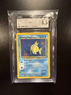CGC 8.5 Shining Magikarp 2001 Neo Revelation 66/64 Holo Pokemon Card - Image 1