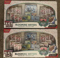 Lot Of 2 Pokemon TCG Scarlet and Violet 151 Blooming Waters Premium Collection - Image 1