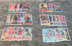 One Piece TCG SR Lot of 33 Super Rare Cards Mixed Sets NM Op14 Op13 Op12 Prb02 - Image 1
