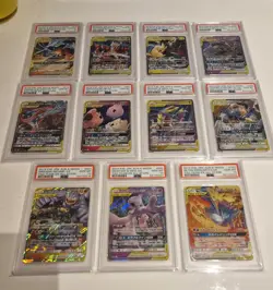 Full Set Tag Team GX All Stars PSA 10 Japanese Pokemon RR Cards x11 - Image 1