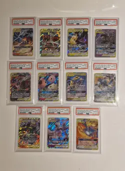 Full Set Tag Team GX All Stars PSA 10 Japanese Pokemon RR Cards x11 - Image 2