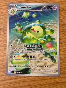 Pokemon TCG Card Reuniclus 171/162 Temporal Forces Illustration Rare Holo - NM - Image 1