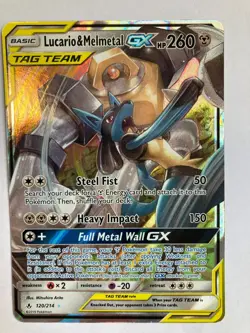 Pokemon Lucario and Melmetal GX SM Unbroken Bonds Card 120/214 - Image 1