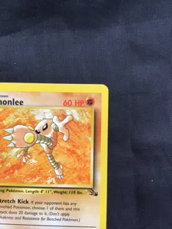 Pokemon Cards: Fossil 1st Edition Rare: Hitmonlee 22/62 - Image 3