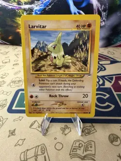 Larvitar Neo Destiny 70 Regular Unlimited Common Pokemon Card Game - Image 1