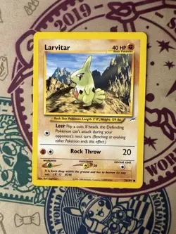 Larvitar Neo Destiny 70 Regular Unlimited Common Pokemon Card Game - Image 3