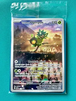 Teal Mask Ogerpon Sealed Promo w/ Dividers Twilight Masquerade Pokemon card NM - Image 1